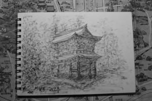 円覚寺　墨画